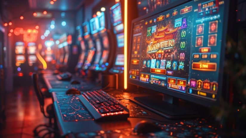 Live dealer shuffling cards for blackjack